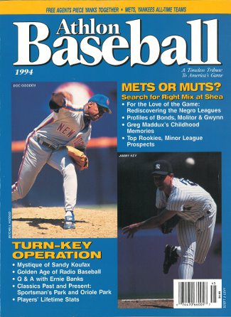 Dwight Gooden (Doc) unsigned New York Mets Athlon Sports 1994 MLB Baseball Preview Magazine w/ Key