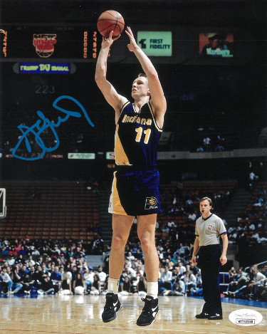 Detlef Schrempf signed Indiana Pacers 8x10 Photo- JSA Witnessed