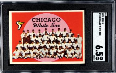 1959 Topps Chicago White Sox Team Check List Baseball Card #94- SGC Graded 6.5 EX-NM+