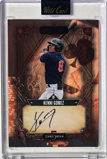 Kenni Gomez signed 2024 Wild Card 5 Card Draw Auto Card #5CDV-KGA- /5 (Houston Astros/Factory Sealed)