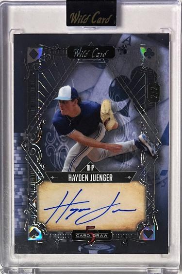Hayden Juenger signed 2024 Wild Card 5 Card Draw Auto Card #5CDV-HJA- /2 (Toronto Blue Jays)
