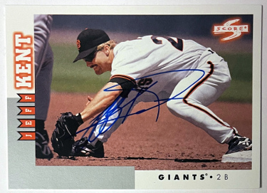 Jeff Kent signed 1998 Score On Card Auto #RT141- COA (San Francisco Giants/5XAS)