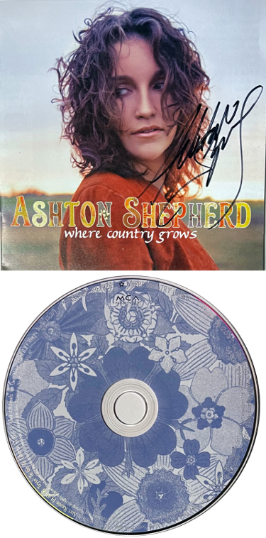 Ashton Shepherd signed 2011 Where Country Grows Album Cover Booklet w/ CD & Case- COA