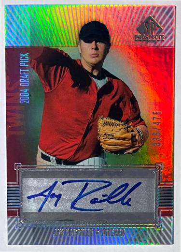Jay Rainville signed 2004 SP Prospects Rookie Auto Card #318- /475 (Minnesota Twins)
