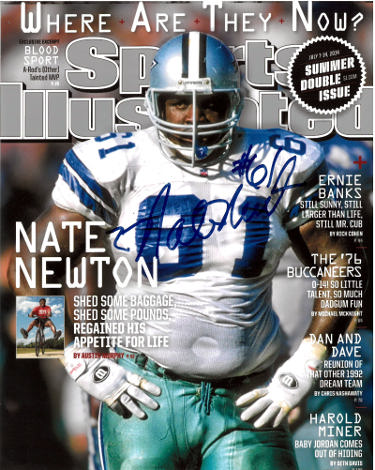 Nate Newton signed 2014 Sports Illustrated Cover 8x10 Photo #61 imperfect- COA (Dallas Cowboys)