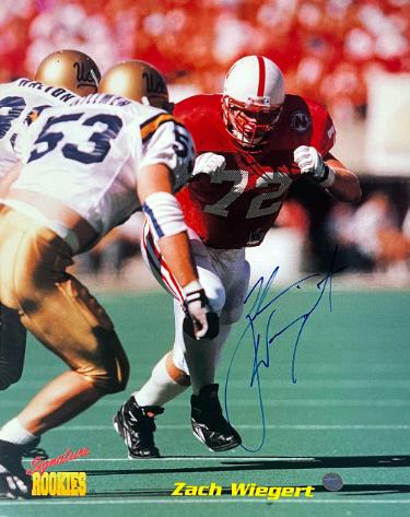 Zach Wiegert signed Signature Rookies 8x10 Photo- COA - (Nebraska/Rams/Jaguars)