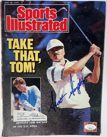 Scott Simpson signed Sports Illustrated Full Magazine 6/29/1987 imperfect- JSA #EE60277 (US Open)