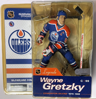 Wayne Gretzky McFarlane Legends Series 1 NIB Figure Edmonton Oilers Blue Sealed/Unopened