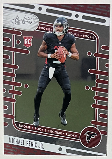 Michael Penix Jr. 2024 Panini Absolute Rookie Card (RC) #108 (Atlanta Falcons/Washington)