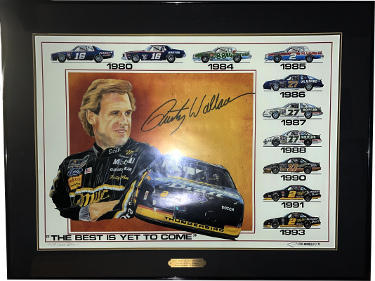 Rusty Wallace signed 28x20 The Best is Yet to Come NASCAR Poster/Steve Mirabelli /3000- Custom Framing- COA