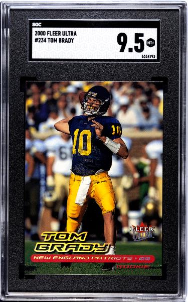 Tom Brady 2000 Fleer Ultra Rookie Card (RC) #234- SGC Graded 9.5 Mint+ (Michigan/Patriots/GOAT/HOF)