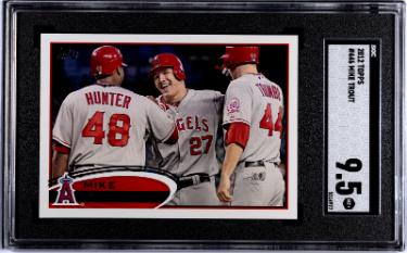 Mike Trout 2012 Topps Card #446- SGC Graded 9.5 Mint+ (Los Angeles Angels/3X MVP/2nd YR)