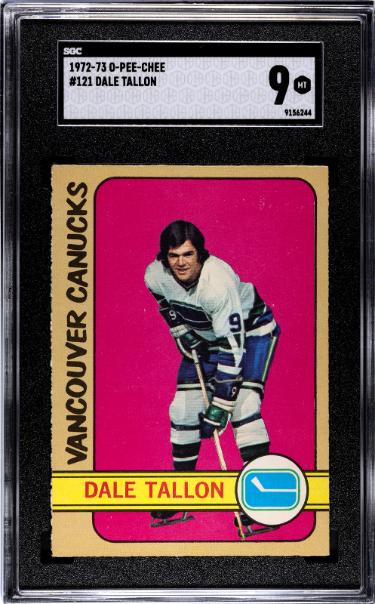 Dale Tallon 1972-73 O-Pee-Chee NHL Card #121- SGC Graded 9 Mint (Vancouver Canucks)