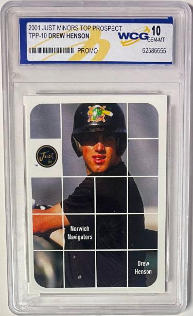Drew Henson 2001 Just Minors Top Prospect Rookie Promo Card #TPP-10- WCG Graded 10 Gem Mint (New York Yankees)