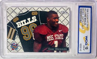 Eric Moulds 1996 Classic NFL Draft Rookie Card (RC) #RJ-8- WCG Graded 10 Gem Mint (Mississippi State/Buffalo Bills)