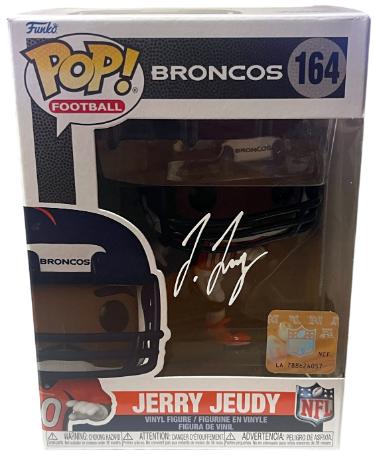 Jerry Jeudy signed Denver Broncos NFL Funko Pop #164- Beckett Witnessed #1W743790