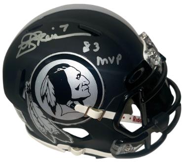 Joe Theismann signed Washington Eclipse Alt Speed Mini Helmet w/ Oakley Visor 83 MVP- Beckett Witnessed #2W732178