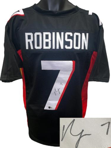 Bijan Robinson signed Atlanta Custom Stitched Pro Style Football Jersey #7- Beckett Witnessed #W878843