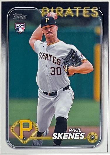 Paul Skenes 2024 Topps Update Series Rookie Card (RC) #US100 (Pittsburgh Pirates)