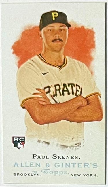 Paul Skenes 2024 Allen and Ginter Mini Rookie Card (RC) #RD-11 (Pittsburgh Pirates)