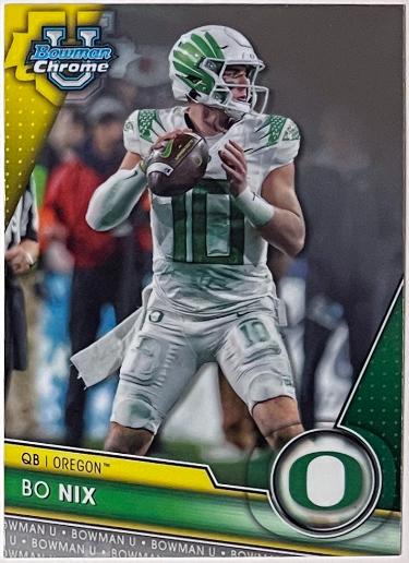 Bo Nix 2023 Bowman U Chrome Rookie Card (RC) #159 (Oregon Ducks/Denver Broncos)