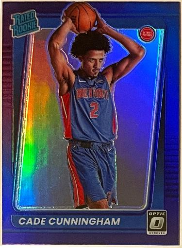 Cade Cunningham 2021-22 Panini Donruss Optic Purple Prizm Rookie Card (RC) #161 (Detroit Pistons)