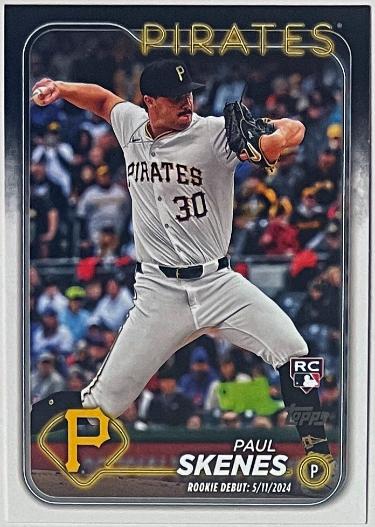 Paul Skenes 2024 Topps Update Series Rookie Debut Card (RC) #US288 (Pittsburgh Pirates)