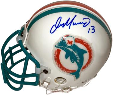 Dan Marino signed Miami Dolphins Riddell Authentic NFL Mini Helmet #13- Upper Deck Hologram