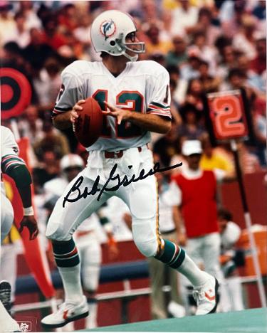 Bob Griese signed Miami Dolphins NFL Licensed 8x10 Photo- Tuff Stuff COA