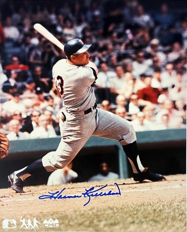 Harmon Killebrew signed Minnesota Twins MLB Licensed 8x10 Photo- COA/Autograph Show Ticket