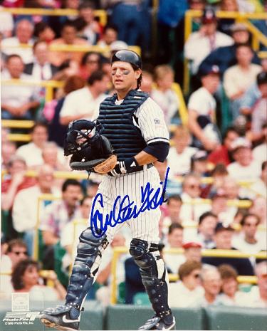 Carlton Fisk signed Chicago White Sox MLB Licensed 8x10 Photo- Tuff Stuff COA/Show Ticket/HOF