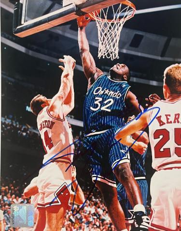 Shaquille O'Neal signed Orlando Magic NBA Licensed 8x10 Photo- The Score Board COA (HOF)