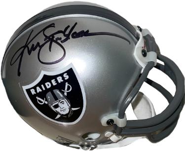 Ken Stabler signed Oakland Raiders Riddell Rep TB NFL Mini Helmet- COA/Show Ticket/SB CHAMP