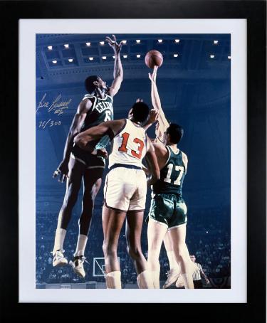 Bill Russell signed Boston Celtics Vintage Color NBA Archives 16x20 Photo #6 Custom Framing- /300- Russell/Altman-Hollywood COA