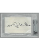 Johnny Unitas signed 3x5 index card  Beckett/BAS #00011746750 Slabbed (Baltimore Colts SB/HOF QB)