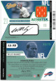 Willis McGahee signed 2004 Fleer Authentix Football Game Worn Jersey Card #AJA-WM- LTD 09/75 (Miami Hurricanes)