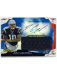 Jimmy Garoppolo signed 2014 Topps Finest Certified Auto/Player Worn Rookie Card (RC) #AJR-JG- 08/99 (New England Patriots)