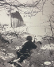 Philip P. Perugini signed WWII Band of Brothers Vintage B&W 8x10 Photo- JSA #SS17726- 101st ABD Easy Co 506th PIR