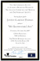 Supreme Court Justice Clarence Thomas signed 2007 Reception Invitation- JSA #AC92427 (Atlanta Heritage & The Federalist Society)