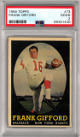 Frank Gifford 1958 Topps Football Card #73- PSA Graded 2 Good (New York Giants)