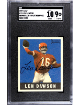Len Dawson 1997 Leaf Reproduction On Card Auto #13- /1948- SGC Graded 9 Mint/10 Auto (Kansas City Chiefs)
