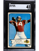 YA (Y.A.) Tittle 1954 Bowman Card #42- SGC Graded 4 VG-EX (San Francisco 49ers)