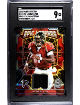 Michael Vick 2022 Panini Spectra Epic Legends Material Hyper Prizm Card #ELM-MVI- /75- SGC Graded 9 Mint (Atlanta Falcons)