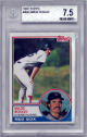 Wade Boggs 1983 Topps Rookie Card (RC) #498- Beckett/BGS Graded 7.5 NM+ (w/ Subgrades/Boston Red Sox)