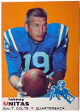 Johnny Unitas 1969 Topps Card #25 (Baltimore Colts/HOF)