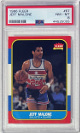 Jeff Malone 1986-87 Fleer Rookie Card (RC) #67- PSA Graded 8 NM-MT (Washington Bullets)