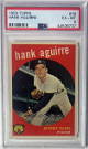 Hank Aguirre 1959 Topps Card #36- PSA Graded 6 EX-MT (Detroit Tigers)
