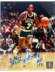 Nate Archibald signed Boston Celtics NBA Licensed 8x10 Photo HOF 1991 imperfect- Tuff Stuff COA/Show Ticket