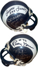 Fearsome Foursome Los Angeles Rams signed Mini Helmet- 4 sigs- Deacon Jones/Merlin Olsen/Rosey Grier/Lamar Lundy- Beckett Review