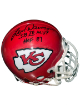 Len Dawson signed Kansas City Chiefs Riddell NFL Authentic Mini Helmet dual SB IV MVP/HOF 87- COA